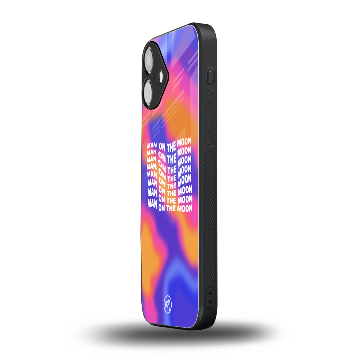 moon man back phone cover | glass case for iphone 16 plus