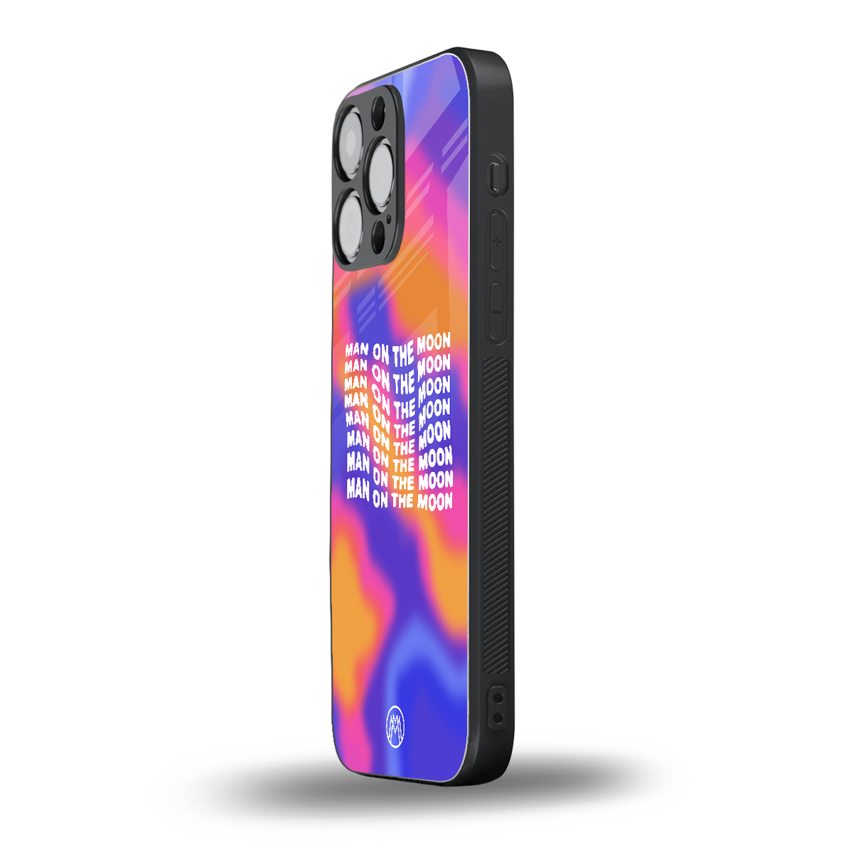 moon man back phone cover | glass case for iphone 16 pro max