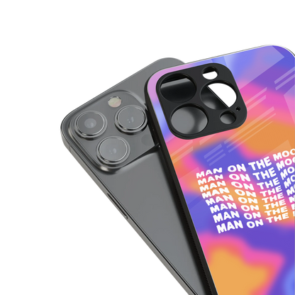 moon man back phone cover | glass case for iphone 13 pro max