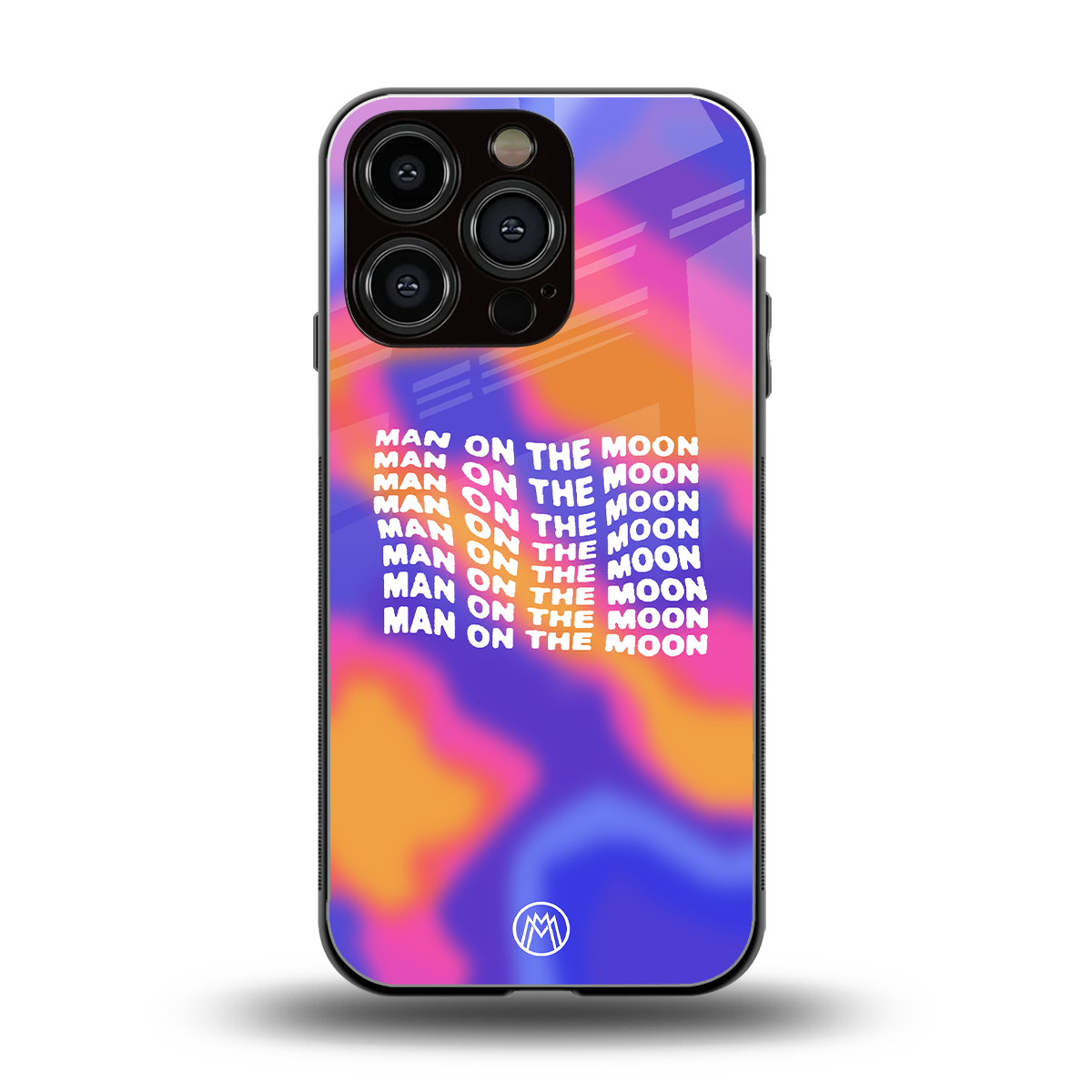 moon man back phone cover | glass case for iphone 16 pro