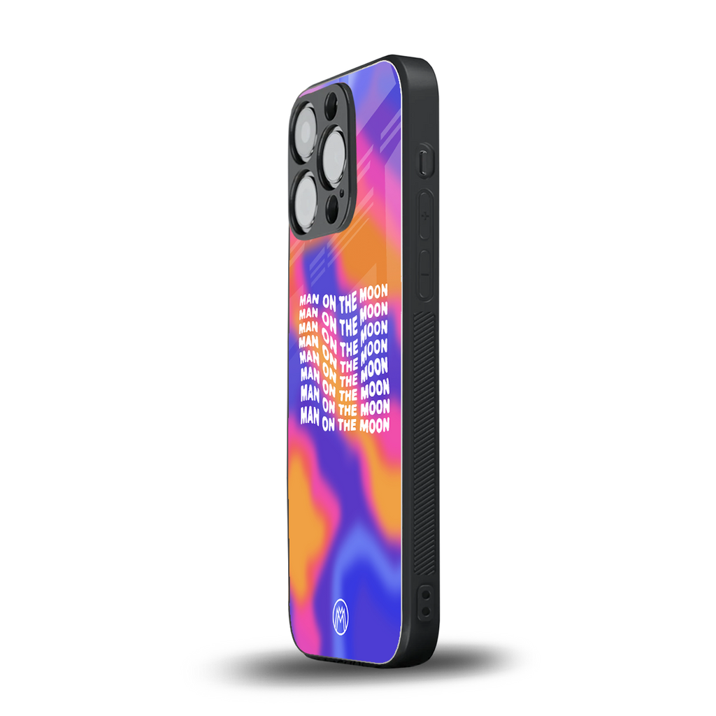 moon man back phone cover | glass case for iphone 16 pro