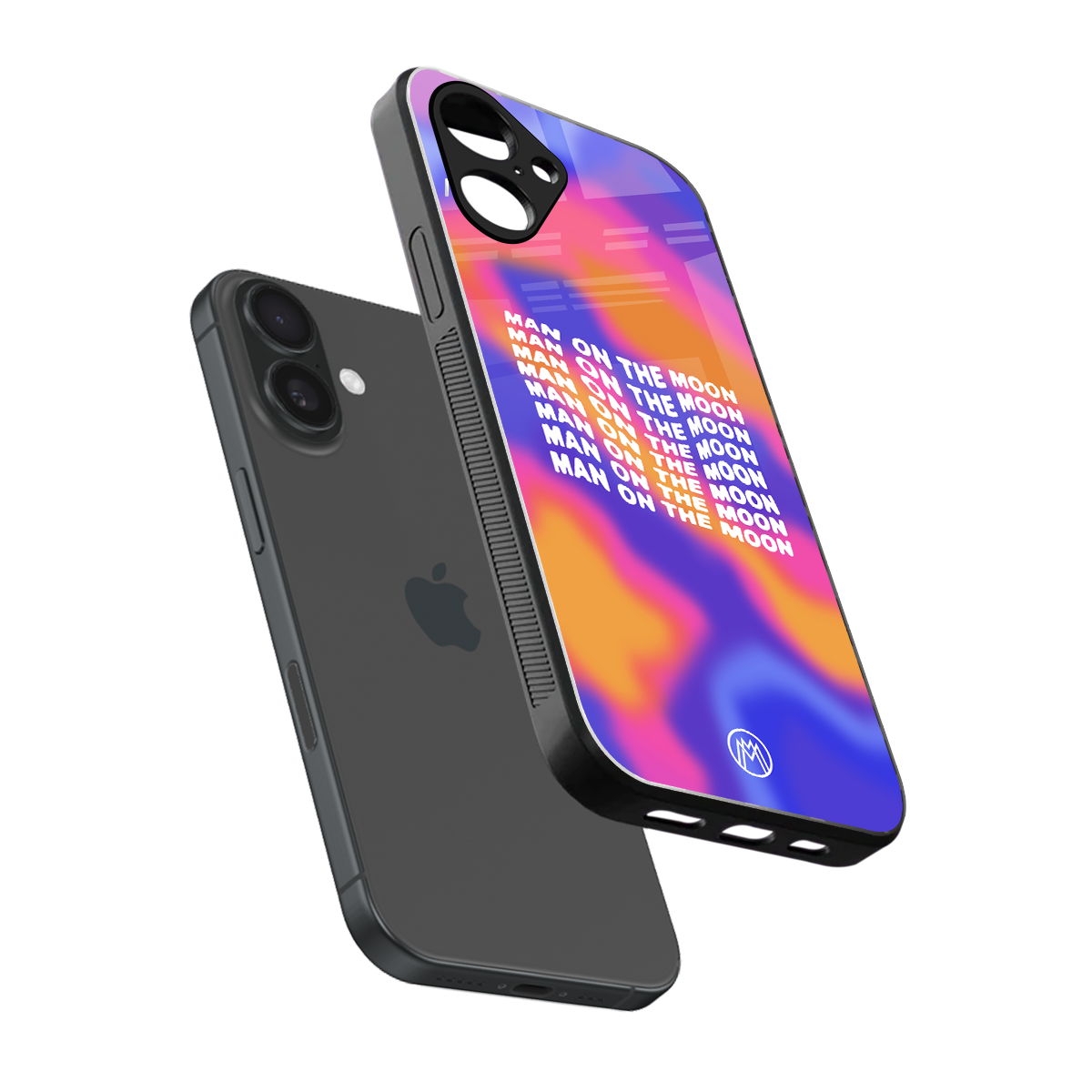 moon man back phone cover | glass case for iphone 16