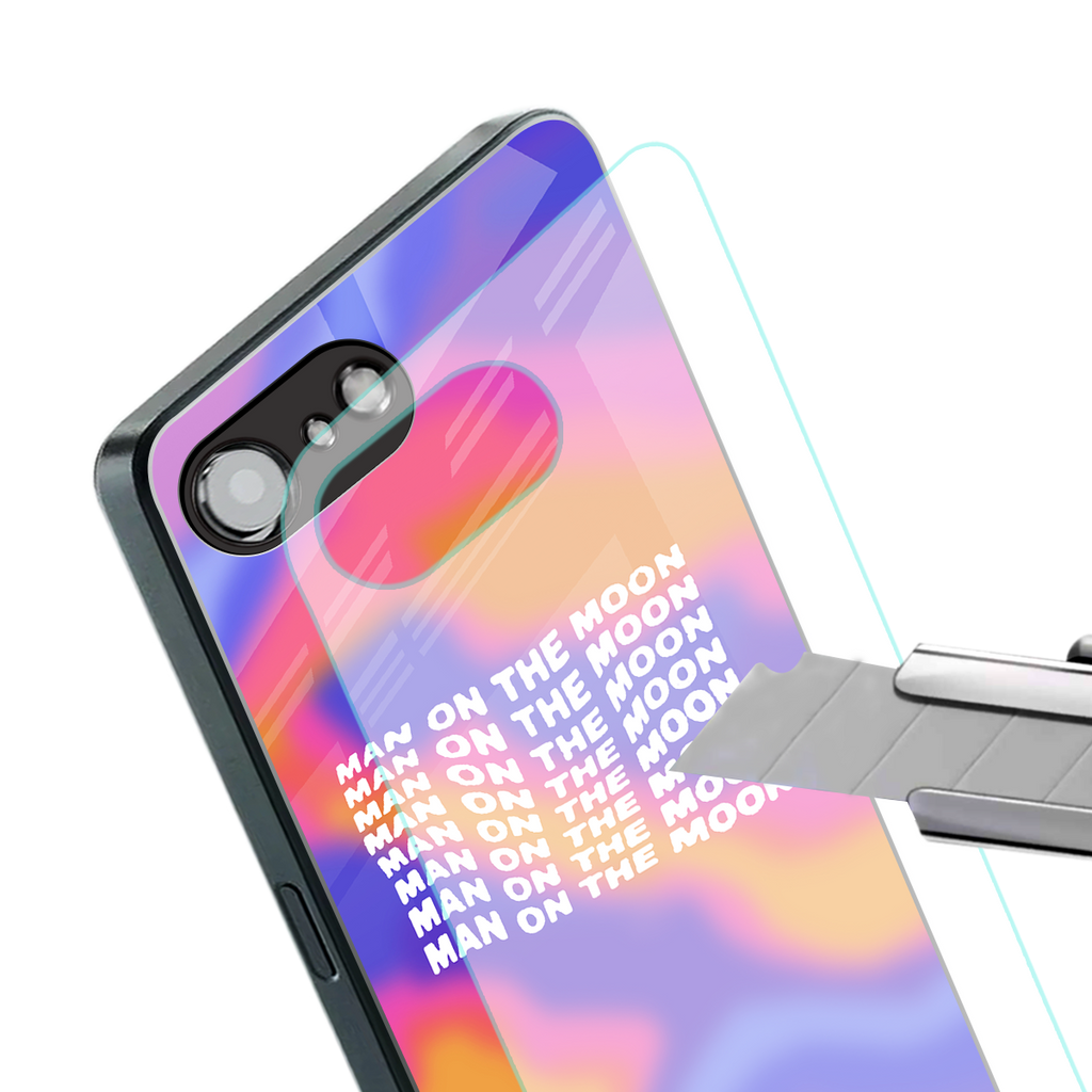 moon man back phone cover | glass case for iphone 16e