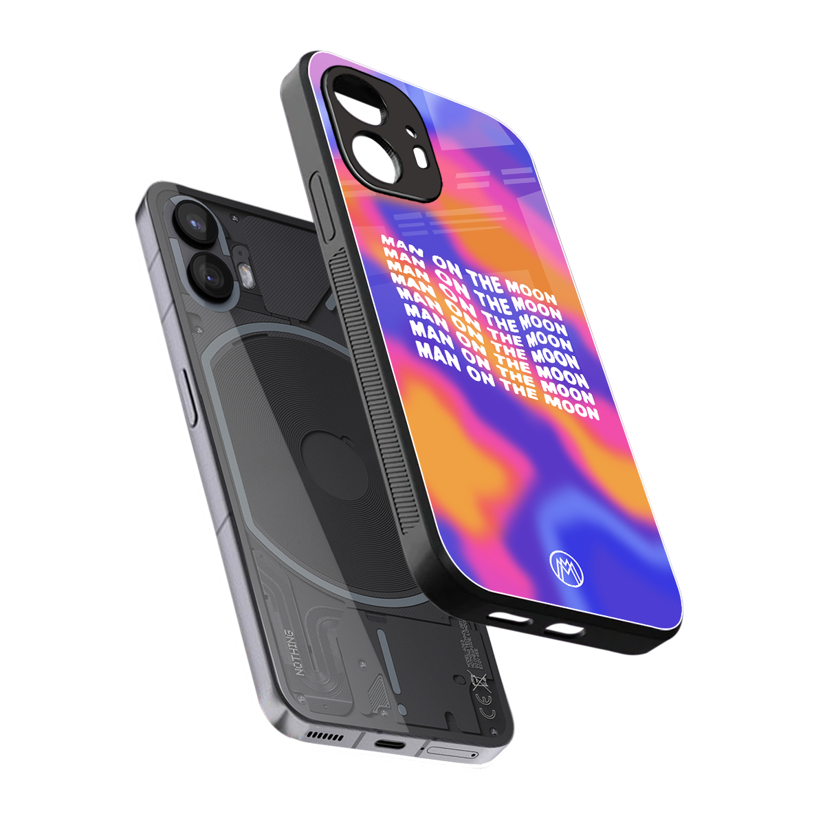 moon man back phone cover | glass case for nothing phone 2