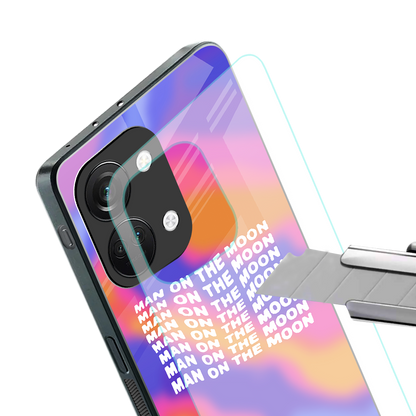 moon man back phone cover | glass case for oneplus nord 3