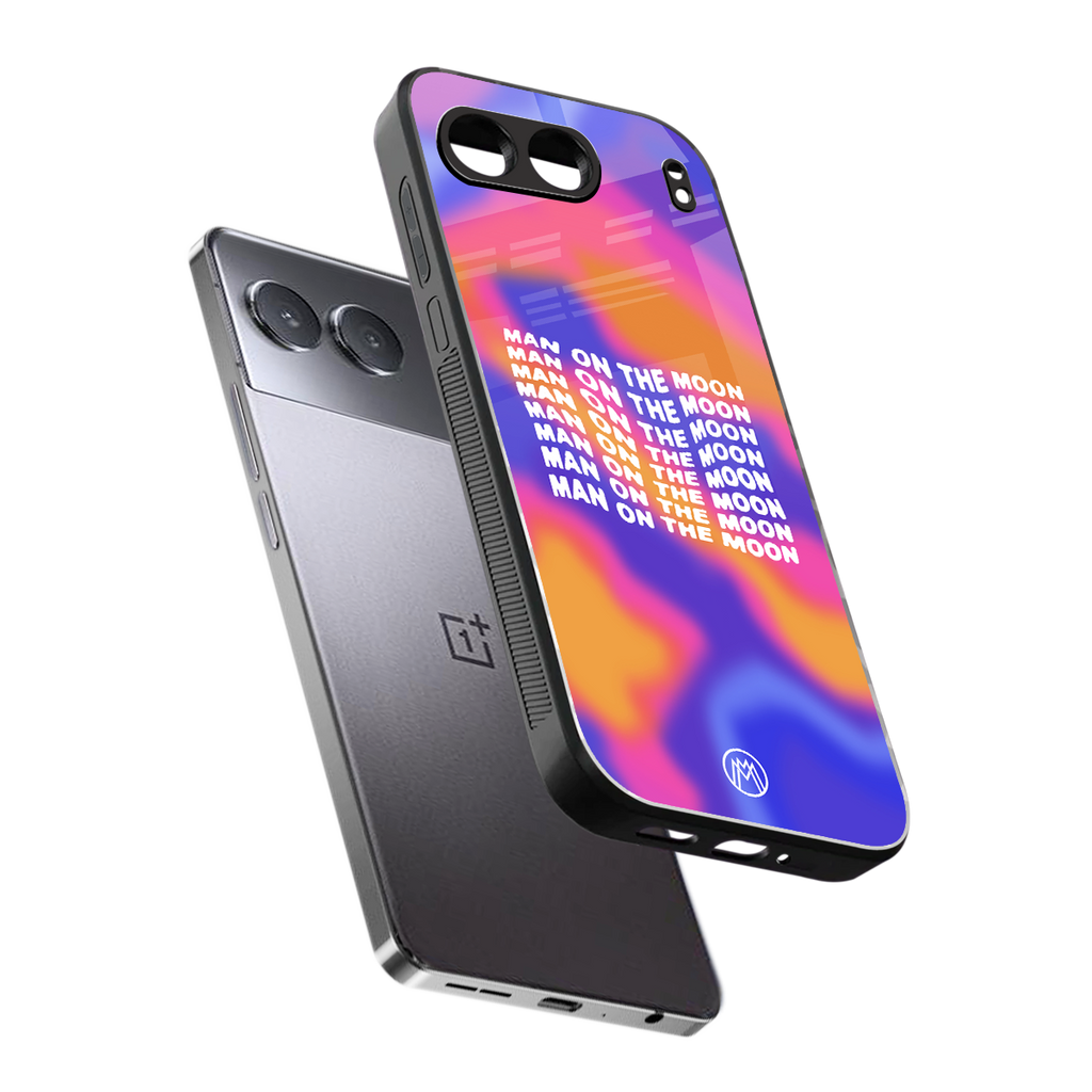 moon man back phone cover | glass case for oneplus nord 4