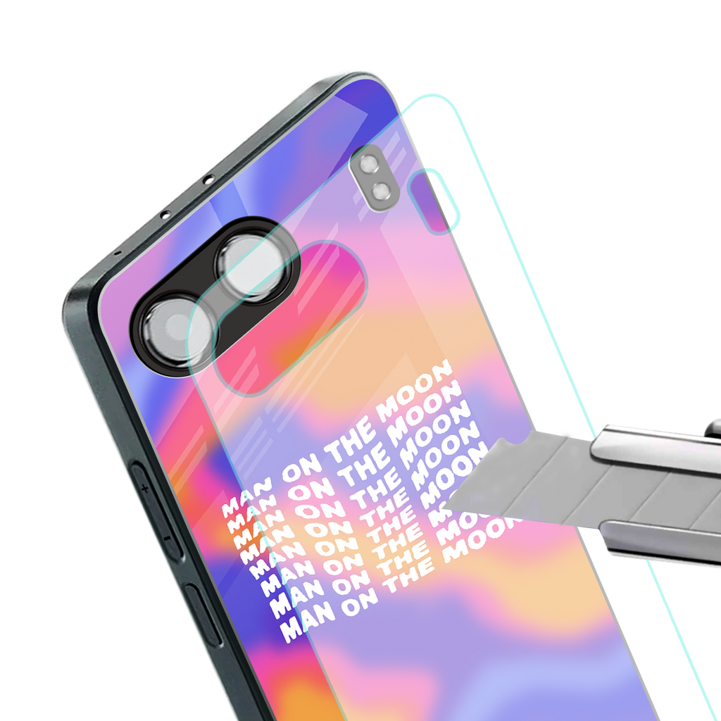 moon man back phone cover | glass case for oneplus nord 4
