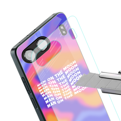 moon man back phone cover | glass case for oneplus nord 4