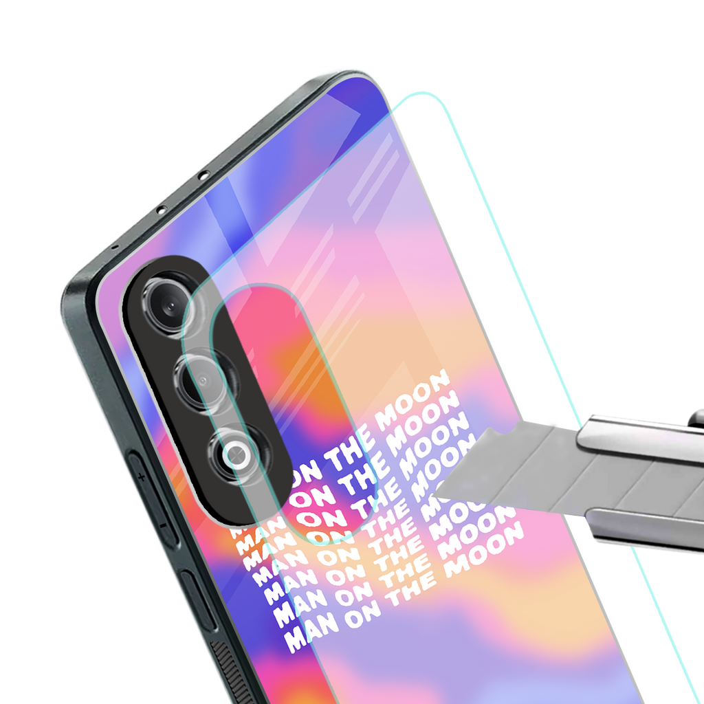 moon man back phone cover | glass case for oneplus nord ce 4
