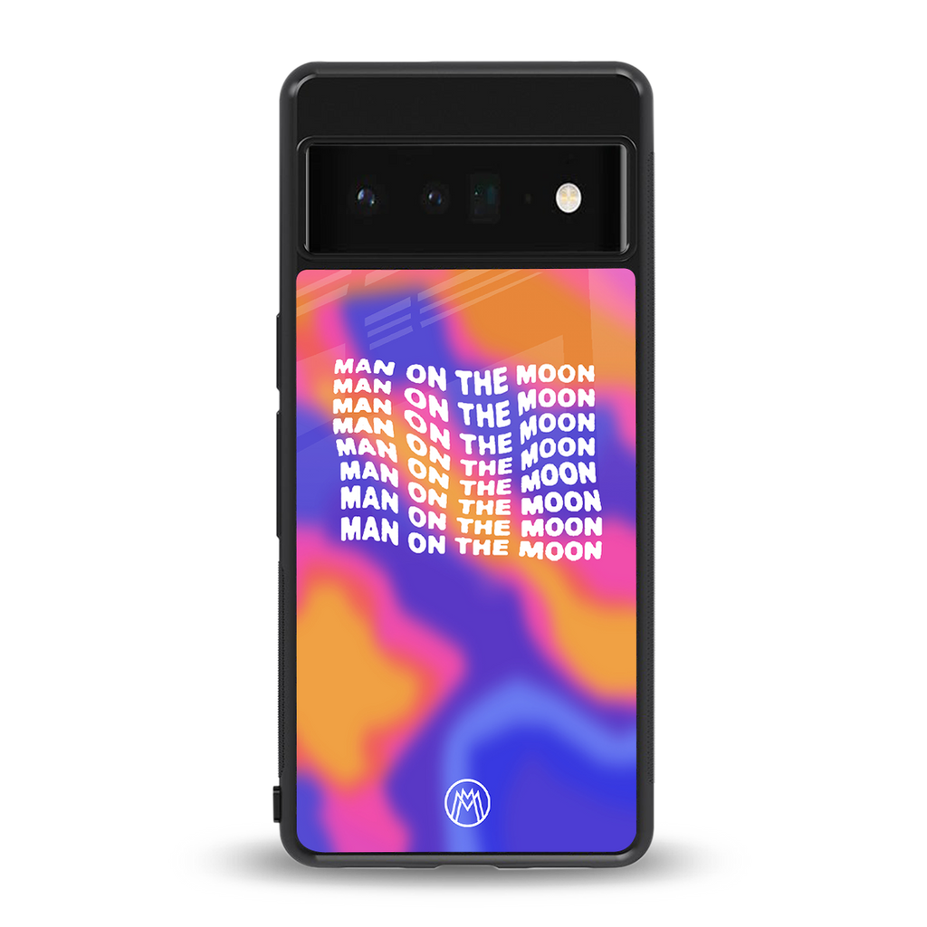 moon man back phone cover | glass case for google pixel 6 pro