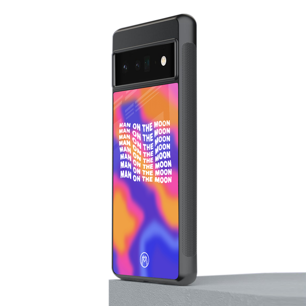 moon man back phone cover | glass case for google pixel 6 pro