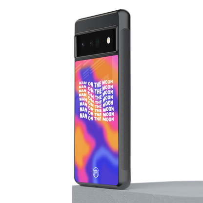 moon man back phone cover | glass case for google pixel 6 pro