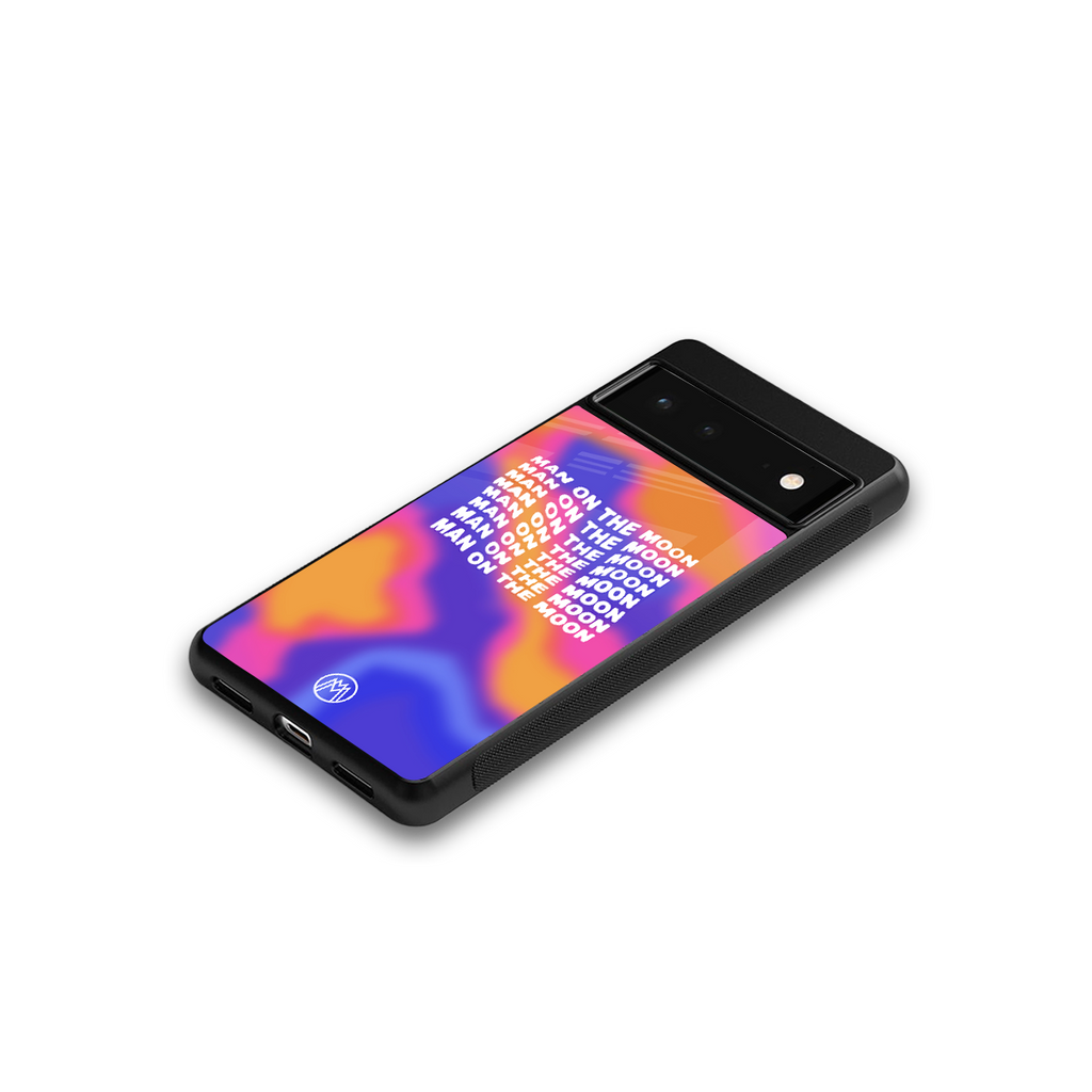 moon man back phone cover | glass case for google pixel 6