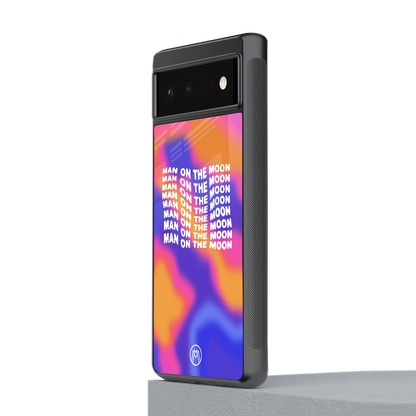 moon man back phone cover | glass case for google pixel 6