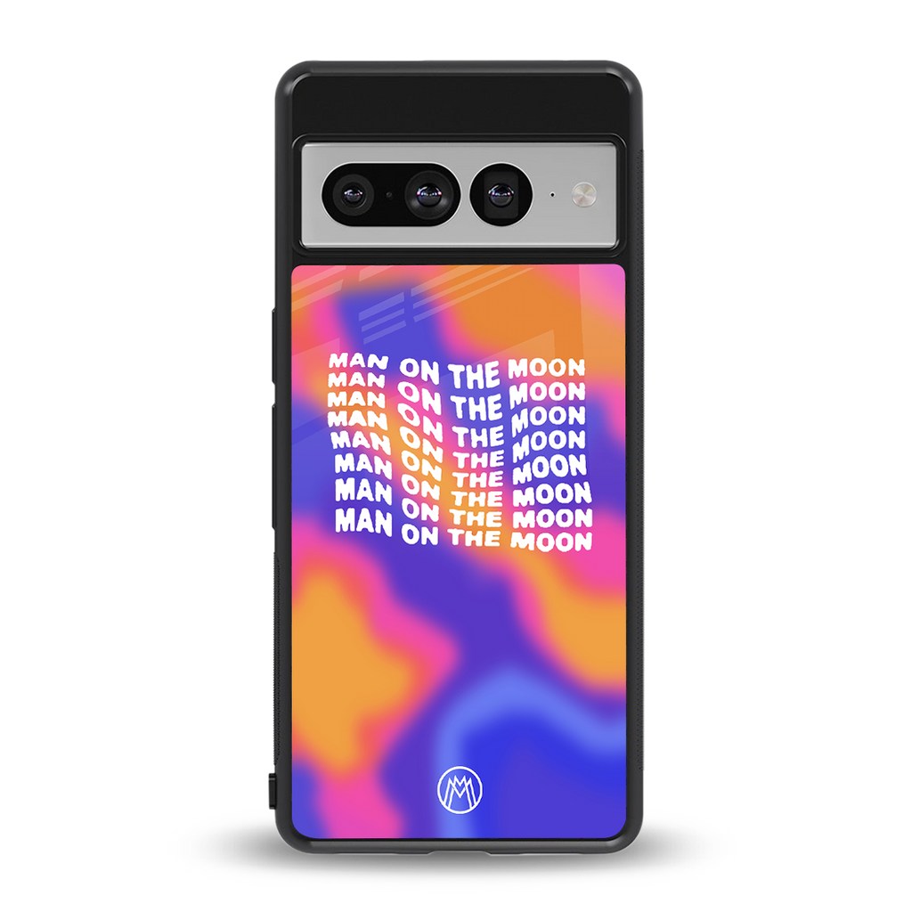 moon man back phone cover | glass case for google pixel 7 pro