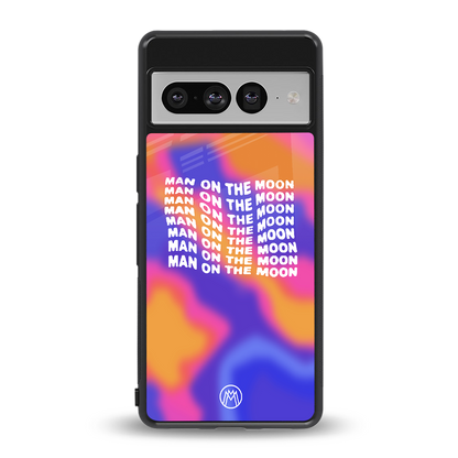 moon man back phone cover | glass case for google pixel 7 pro