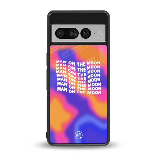 moon man back phone cover | glass case for google pixel 7 pro