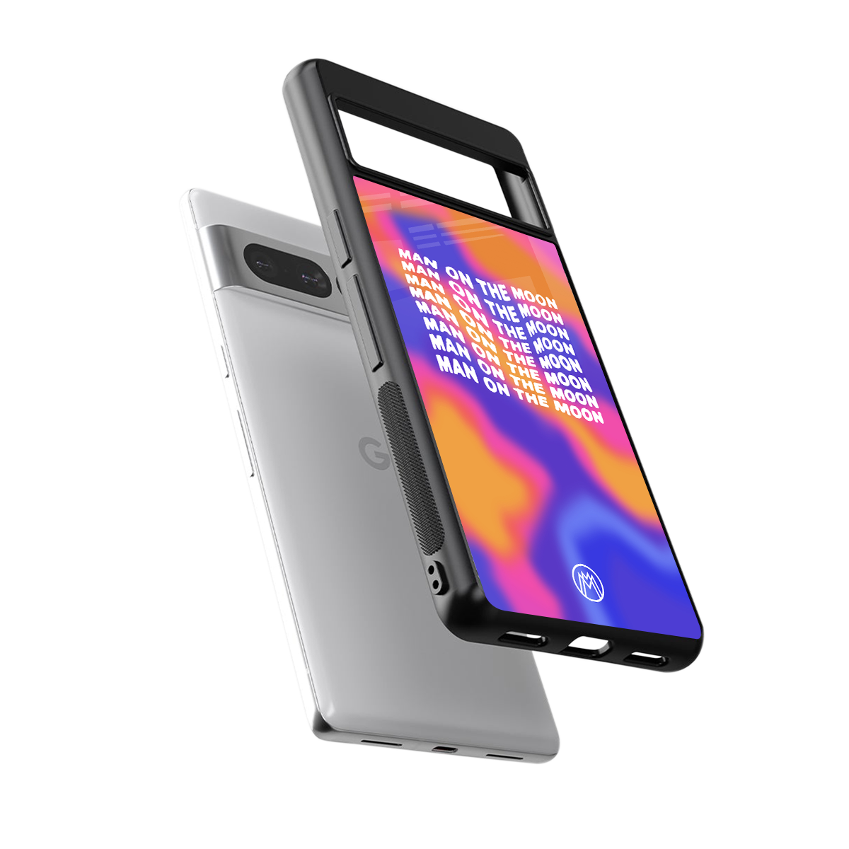 moon man back phone cover | glass case for google pixel 7 pro