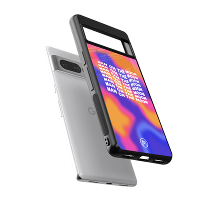 moon man back phone cover | glass case for google pixel 7 pro
