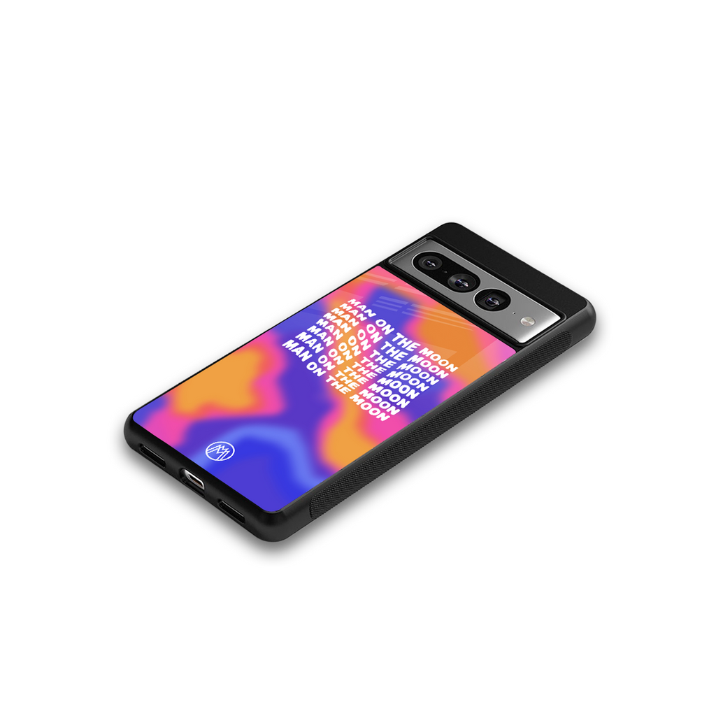 moon man back phone cover | glass case for google pixel 7 pro