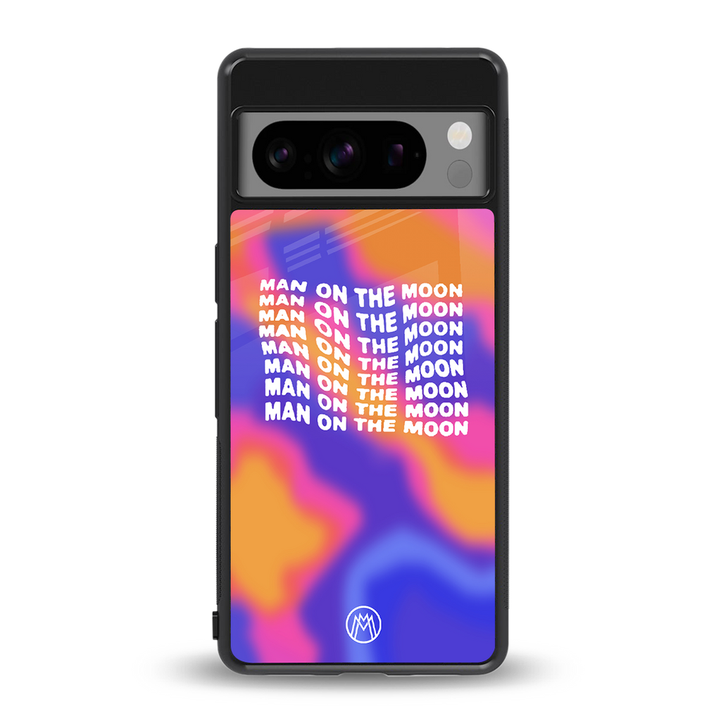 moon man back phone cover | glass case for google pixel 8 pro