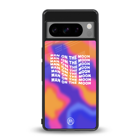 moon man back phone cover | glass case for google pixel 8 pro