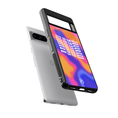 moon man back phone cover | glass case for google pixel 8 pro