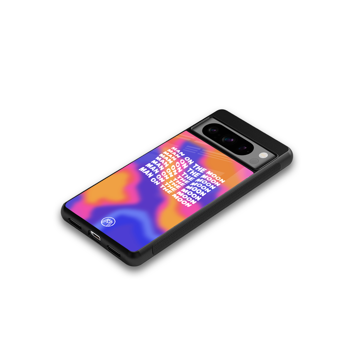 moon man back phone cover | glass case for google pixel 8 pro