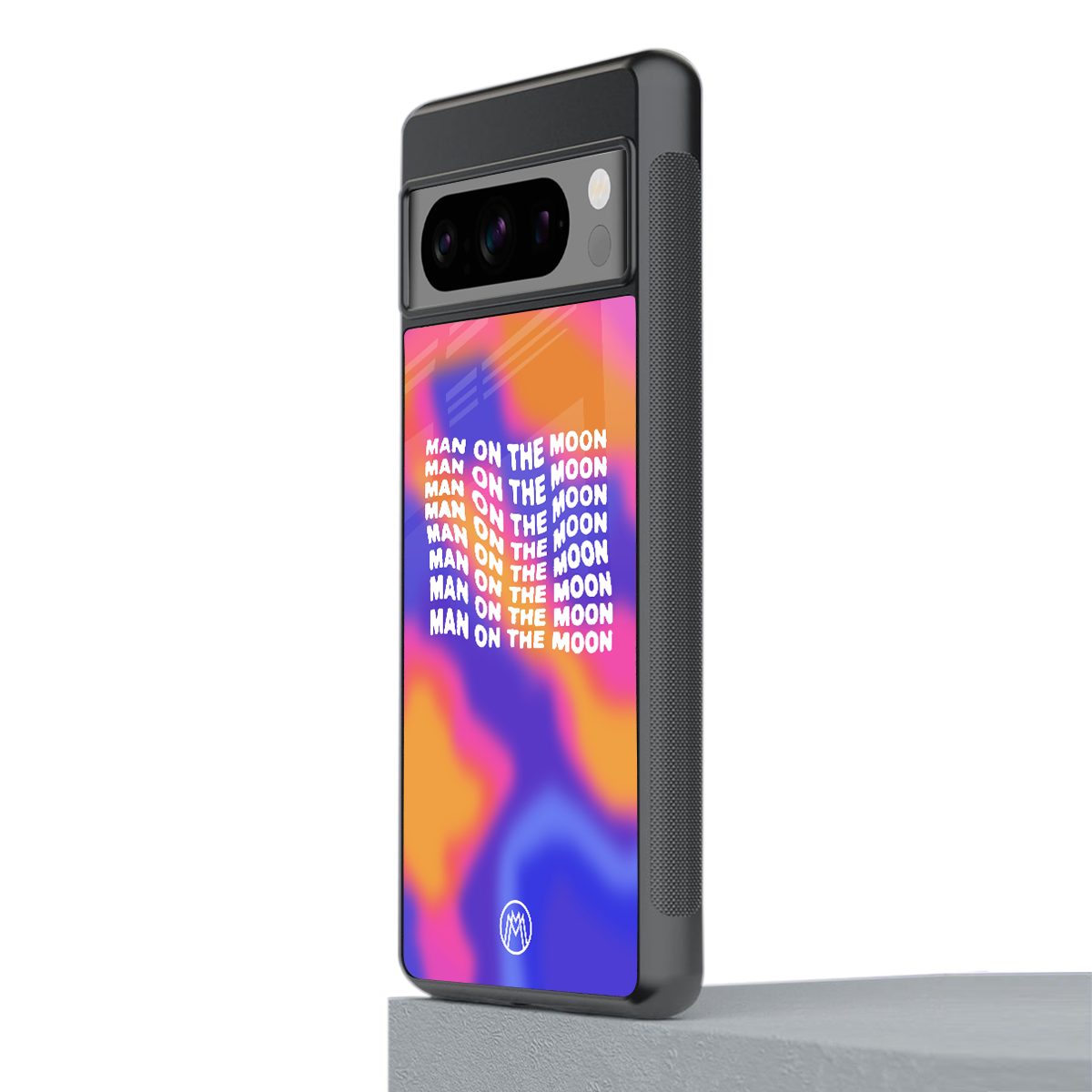 moon man back phone cover | glass case for google pixel 8 pro