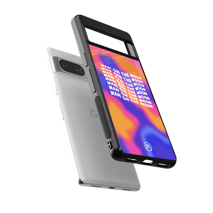 moon man back phone cover | glass case for Google Pixel 8