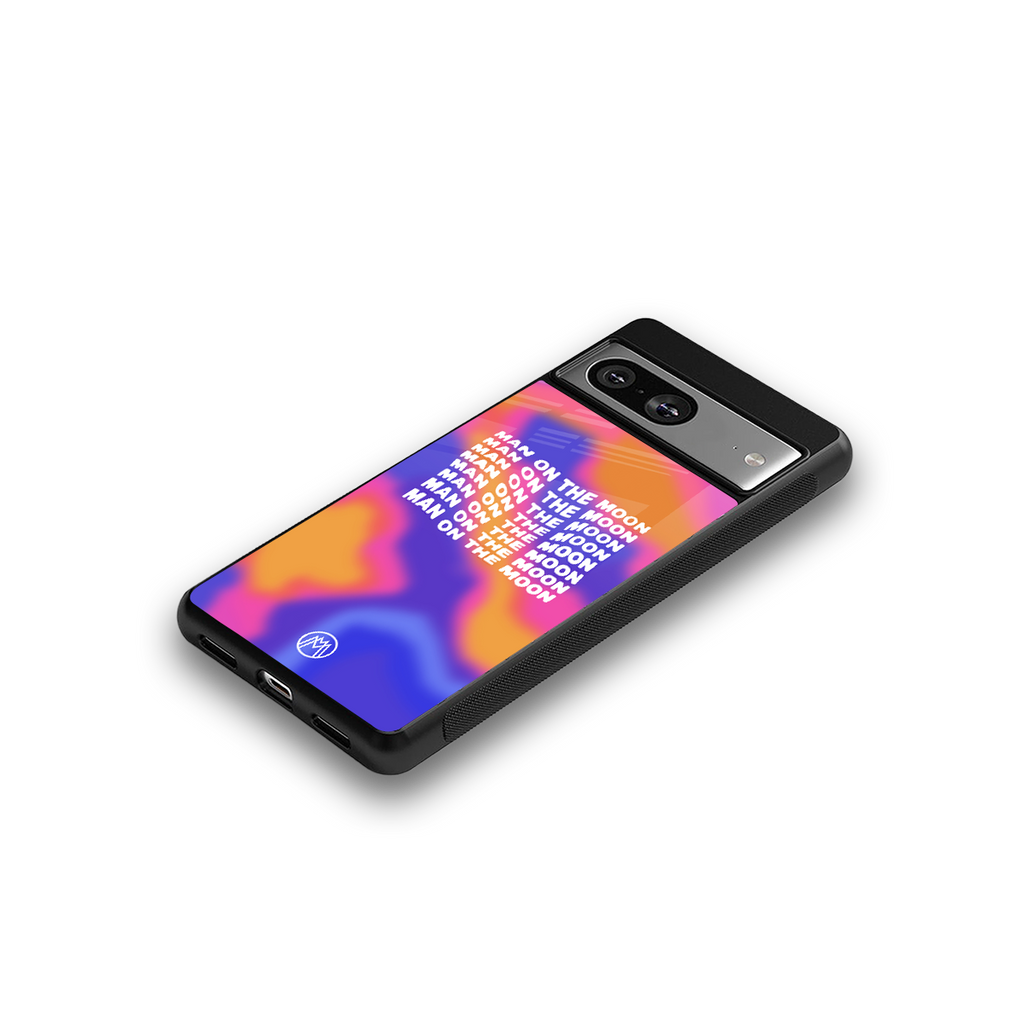 moon man back phone cover | glass case for Google Pixel 8