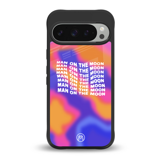 moon man back phone cover | glass case for google pixel 9 pro xl