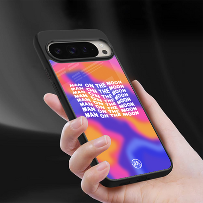 moon man back phone cover | glass case for google pixel 9 pro xl