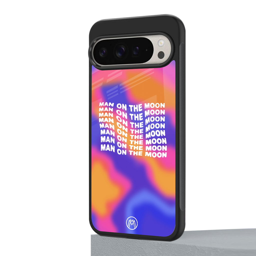 moon man back phone cover | glass case for google pixel 9 pro xl