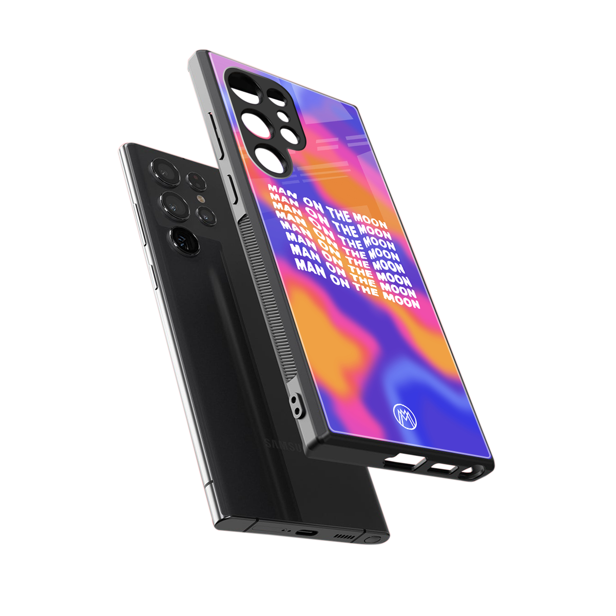 moon man back phone cover | glass case for samsung galaxy s23 ultra