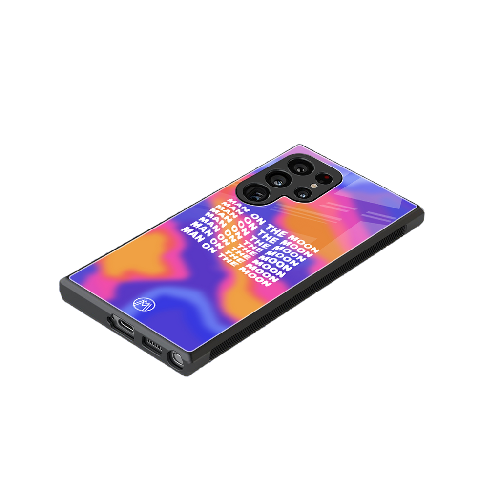 moon man back phone cover | glass case for samsung galaxy s23 ultra
