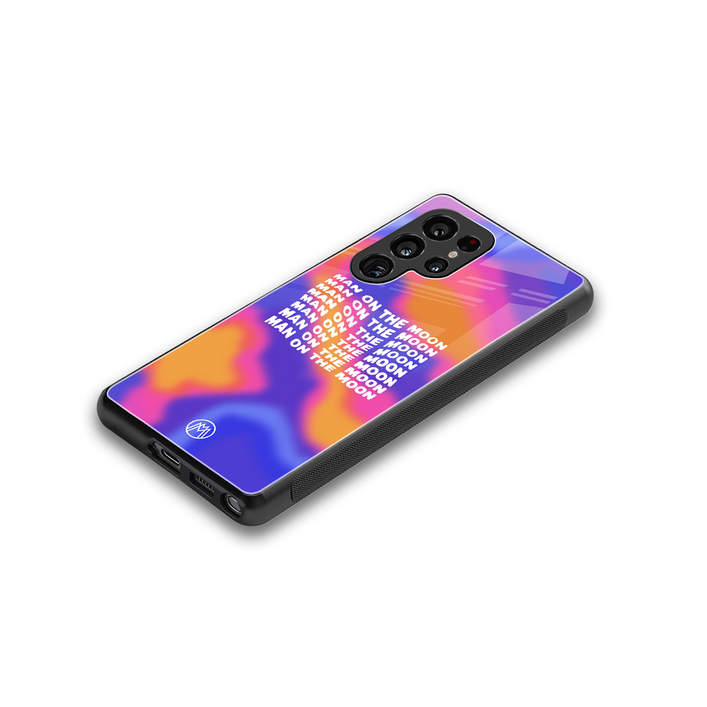 moon man back phone cover | glass case for samsung galaxy s25 ultra