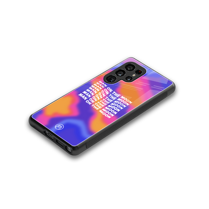 moon man back phone cover | glass case for samsung galaxy s25 ultra
