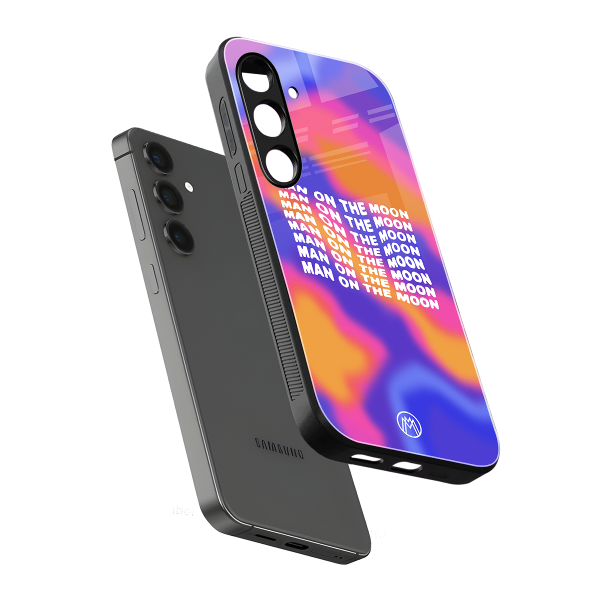 moon man back phone cover | glass case for samsung galaxy s25