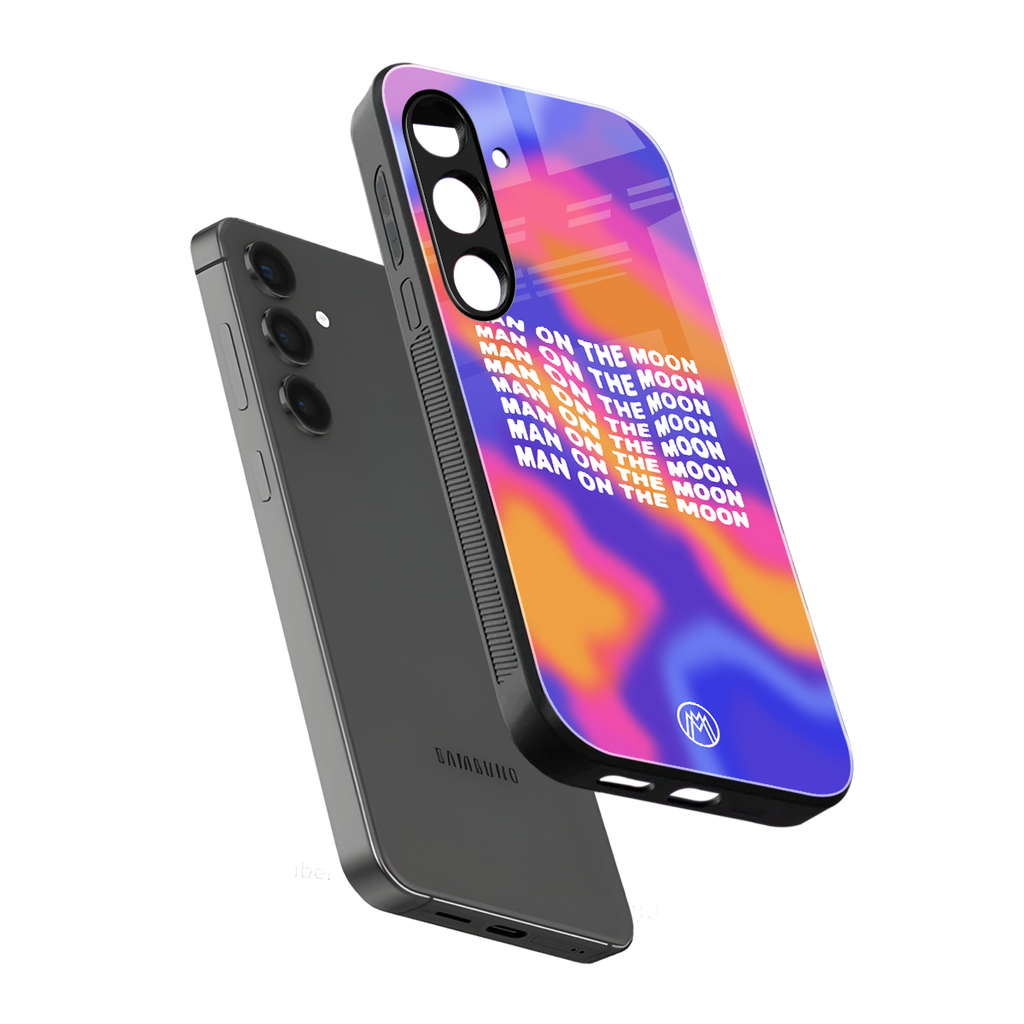 moon man back phone cover | glass case for samsung galaxy s24 plus