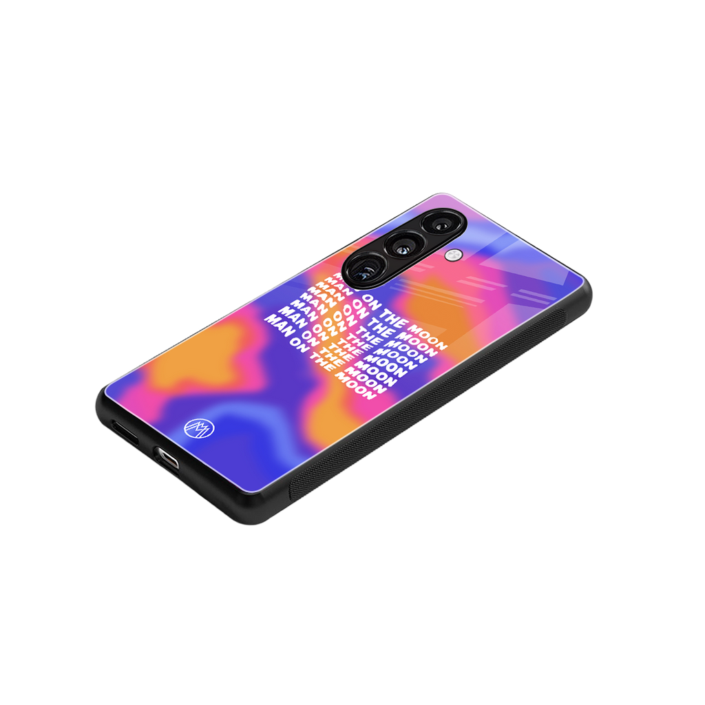 moon man back phone cover | glass case for samsung galaxy s24 plus