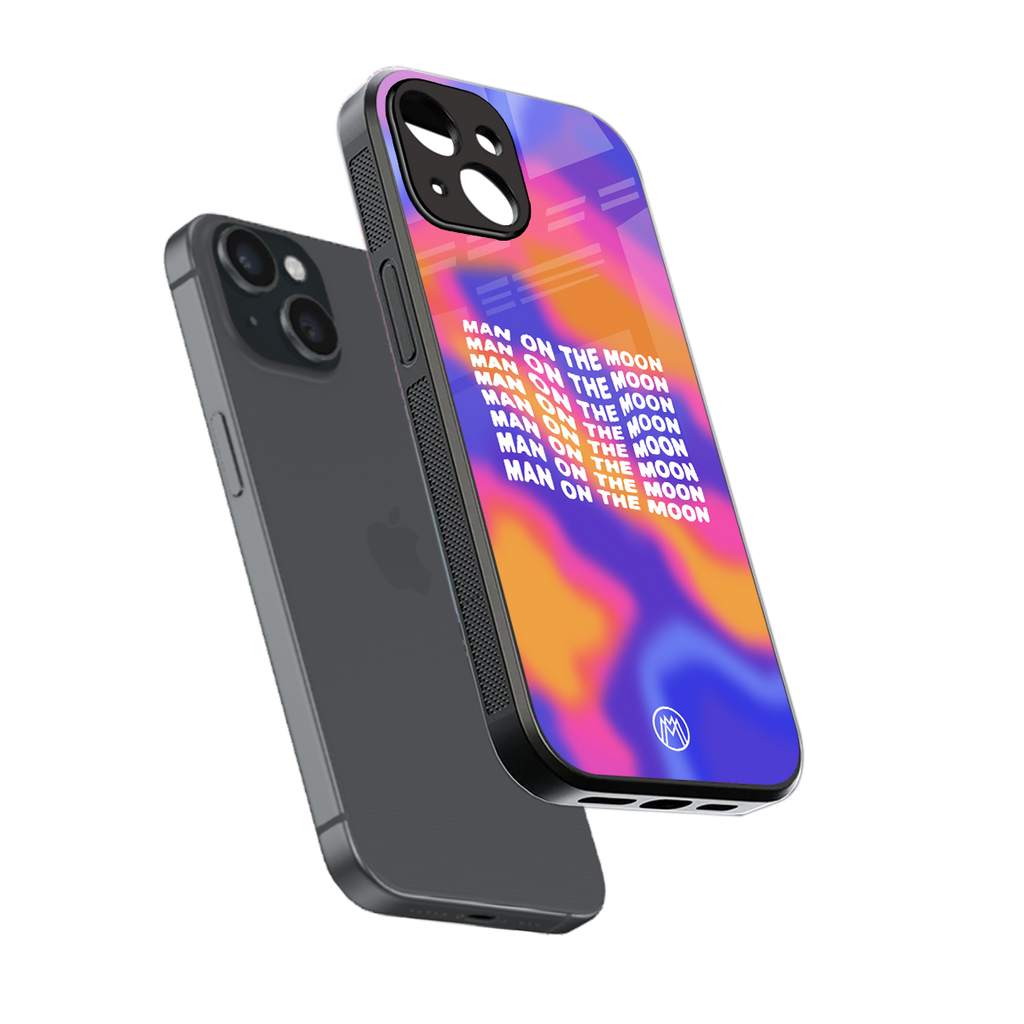 moon man back phone cover | glass case for iphone 15