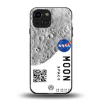 moon space back phone cover | glass case for iphone 13 mini