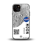 moon space back phone cover | glass case for iphone 13