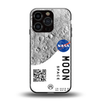 moon space back phone cover | glass case for iphone 16 pro