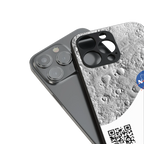 moon space back phone cover | glass case for iphone 15 pro