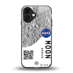 moon space back phone cover | glass case for iphone 16