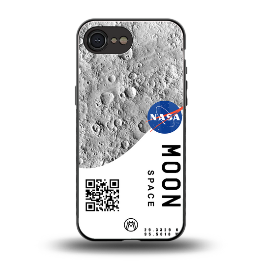 moon space back phone cover | glass case for iphone 16e