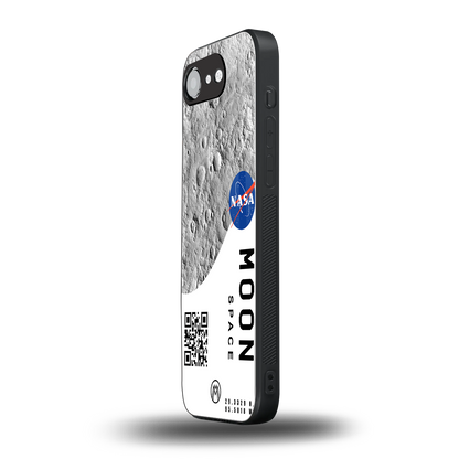 moon space back phone cover | glass case for iphone 16e