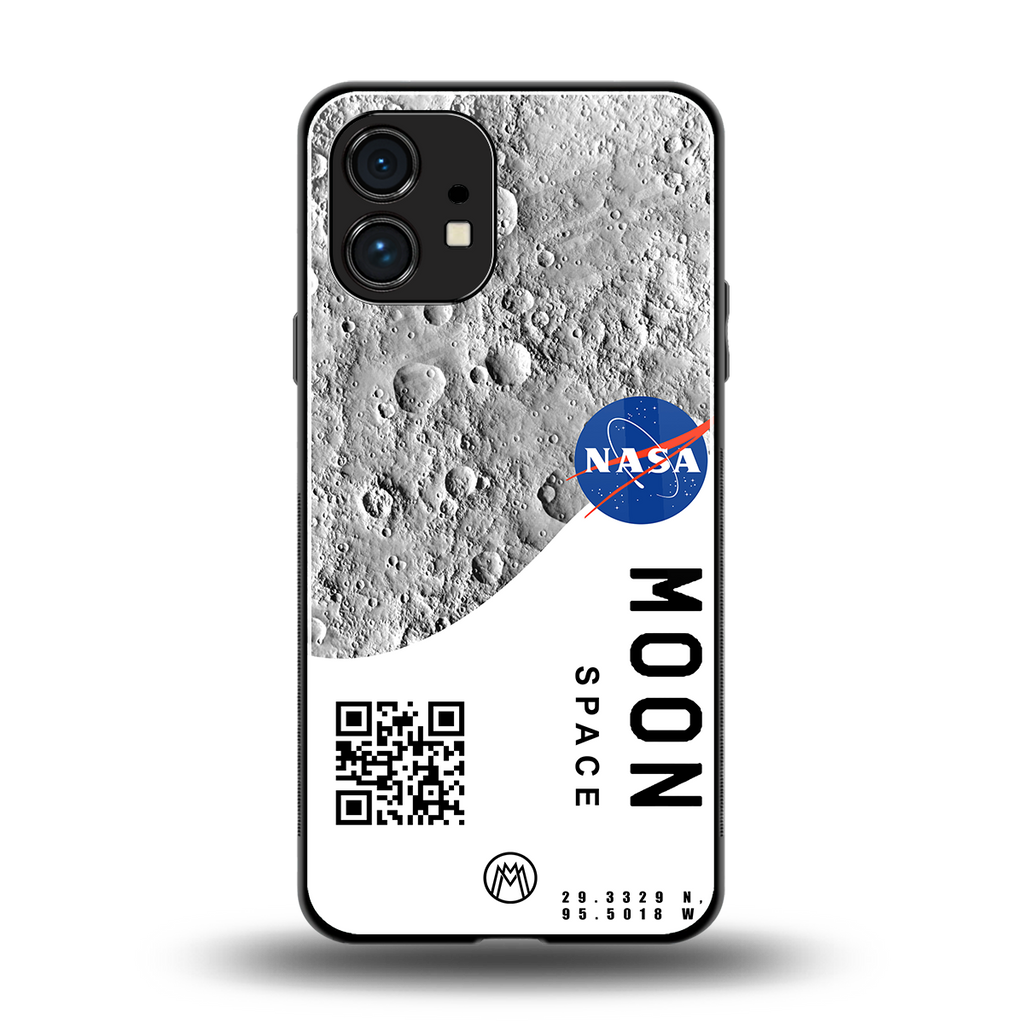 moon space back phone cover | glass case for nothing phone 1